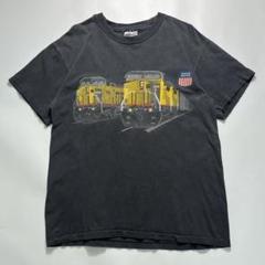 90s ヘインズ USA製 ビンテージTシャツ M 炭黒 鉄道会社 6833のサムネイル