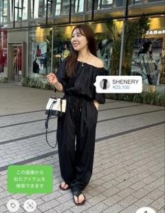 未使用タグ付SHENERYブラック サロペット オーバーオール 2025年最新】SHENERY レディース サロペット・オーバーオール
