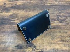 ハンドメイド・牛革手縫い手染めのスタッズ名刺入れのサムネイル