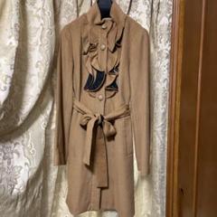 AUSTIN REED ロングコート ダッフルコート フォックスファー モヘヤ混 ...