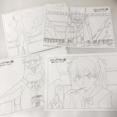 みやざきアートセンター エヴァンゲリオン展 クリアファイル 綾波レイ エヴァンゲリオン展 みやざきアートセンター ぬりえ 塗り絵 綾波