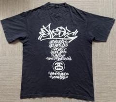 ★00s MEXICO製 OLD STUSSY 紺タグ グラフィティーT Lのサムネイル