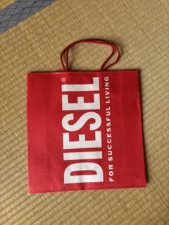 レザーは良い物を　DIESEL ディーゼル　ショッパーバッグ　Lサイズ新品希少❣️ DIESEL - diesel ショッパー 黒レザー 白レザー 麻袋の通販 by