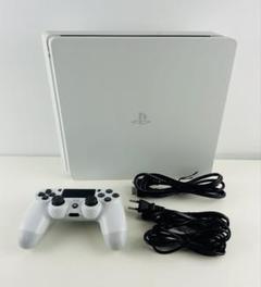 美品 PS4 CUH 2100 グレイシャーホワイト プレイステーション4スリム