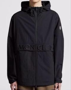 【大人気】MONCLER フード付きナイロンジャケット ブラック