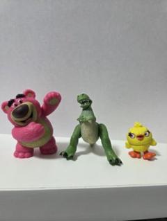 トイストーリー ロッツォ・ティラノサウルス・チキン フィギュア3体 ガチャ