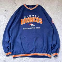 無料発送 チーム刺繍 NFL】XL 肉厚Leeボディ ネイビー スウェット トップス