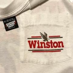 90s ビンテージ Tシャツ Winston タバコ ポケT USA製マルボロ白のサムネイル