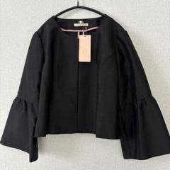 新品 Rose Tiara ノーカラージャケット 38 黒 - メルカリ