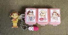 新品未使用 非売品 ペコちゃん ポコちゃん マスコット ピンバッジ ストラップ 不二家 - ペコちゃん ポコちゃん キャラクター ストラップ