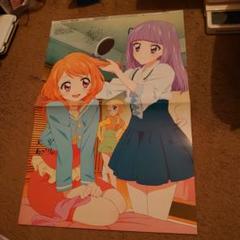 アイカツ！あかりジェネレーション　あかり・すみれ・ひなき布ポスター アイカツ！あかりジェネレーション あかり・すみれ・ひなき布