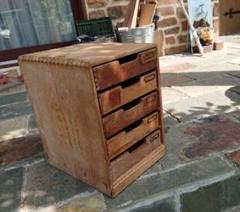 小引き出し 古道具 昭和レトロ 木箱 木製 収納
