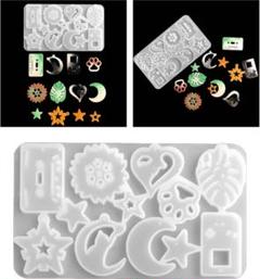 12個　シリコン イヤリング型 シリコン型　手作り　アクセサリー　ハンドメイド