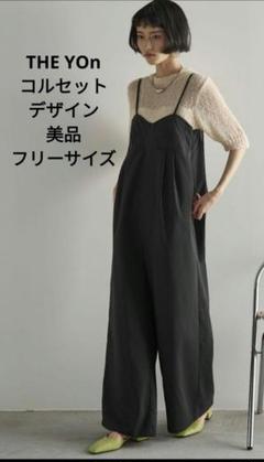 y-g-y♡ザヨンTHE YOn フラワーエンブロイダリーキャミサロペット THE Yon サロペット オーバーオール フラワーエンブロイダリー