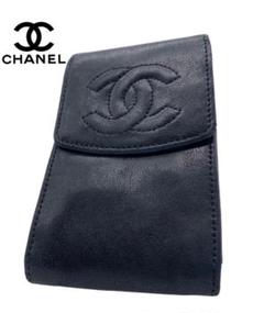 CHANEL シャネル　ポーチ　タバコケース　吊り下げ型　箱付き　1021 CHANEL シャネルポーチタバコケース吊り下げ型箱付き1021