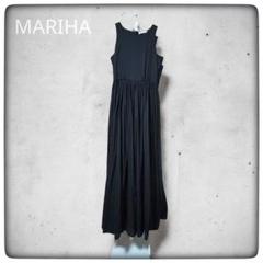 【激安大特価！】 MARIHA マリハ ノースリーブ ロング フレア ワンピース ブラック ワンピース
