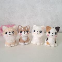 hitomi様☆三毛猫ちゃんとハートチョコのストラップ　他全14点　羊毛フェルト hitomi様☆三毛猫ちゃんとハートチョコのストラップ他全14点羊毛