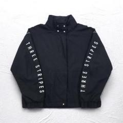 adidas ナイロン トラックジャケット ジャージ S ブラック