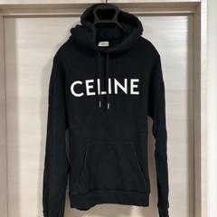 CELINE セリーヌ ロゴプリント パーカー フード付き
