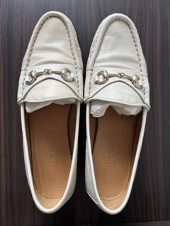 GUCCI ホワイトローファー　35 GUCCI 【グッチ】 白 ホースビット ローファー 靴 | 大阪の質屋
