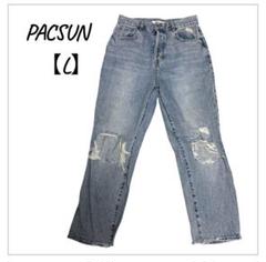 PACSUN ハイライズストレートデニム ダメージ加工【L】 - メルカリ