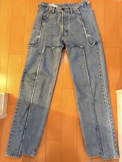 LEVIS 501 × VETEMENTSヴェトモンリーバイス ロゴデニム32 LEVIS 501 × VETEMENTSヴェトモンリーバイス ロゴデニム32