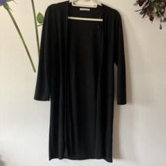 KHALITA ブラック ロングカーディガン 長袖