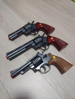 極美品　クラウンモデル　エアーリボルバー　3機種セット　コルトパイソン　M19 極美品 クラウンモデル エアーリボルバー 3機種セット コルト