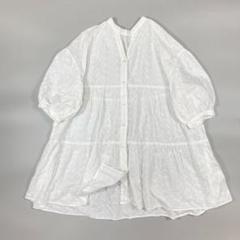 ITEMS URBANRESEARCH レースパフスリーブティアードブラウス