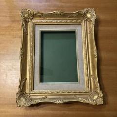 金色の装飾的な油彩額縁M15④ レトロな豪華装飾付き金色木製額縁 フレーム (油彩額縁) 油絵F4
