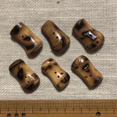 竹の根ボタン　2.0cm B (6個)