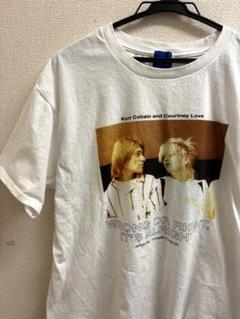 ボンジュールレコード カートコバーン Tシャツ ニルバーナ ホワイト Lサイズ