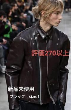 ブラック 1 sacai 25AW leather jacket - メルカリ