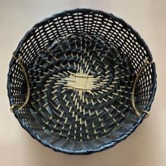 クラフトバンド　小物入れ　黒