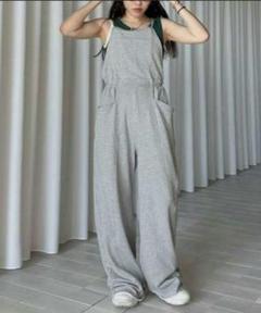 【Ameri vintage】サロペット セール】ONE SIDE SHOULDER ROMPERS（サロペット/オーバーオール