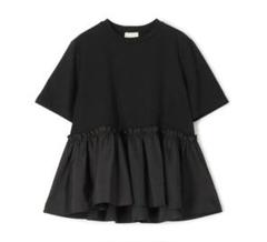 24SS 美品★Ballsey ジャージコンビペプラムプルオーバー　ホワイト Ballsey ボールジィ ジャージコンビ ペプラムプルオーバー