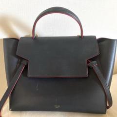 Celine ブラック/レッド ショルダーバッグ
