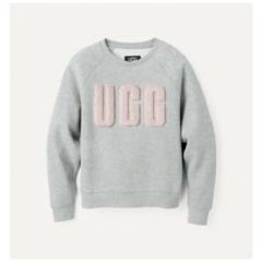 UGG スウェット ピンク グレー Lサイズ UGG ロゴスウェットグレーピンク