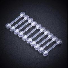 透明ピアス 16G 16ゲージ 6mm 10個セット