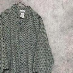 90S vintage 柄シャツ　半袖　メンズ　M 古着　個性派　レーヨン