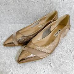 【ほぼ未使用】DIANA フラットシューズ　ラメ　キラキラ　ローズゴールド ダイアナ 靴 キラキラ」の人気商品一覧 | 安い商品を通販サイト