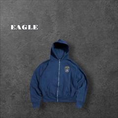 EAGLE イーグル ジップアップパーカー ポリスワッペン USA 90s 古着