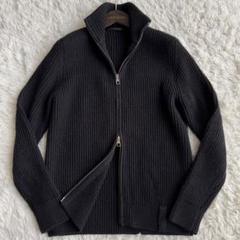 【鑑定済】 ルイヴィトン ドライバーズニット カシミヤ シルク ロゴ ジップ 鑑定済】 ルイヴィトン ドライバーズニット カシミヤ シルク