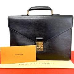極上 美品 ヴィトン ルイヴィトン エピ ビジネスバッグ ハンドバッグ ノワール