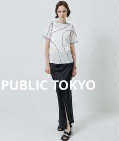 新品 タグ付 PUBLIC TOKYO ヨウリュウメローTシャツ カットソー