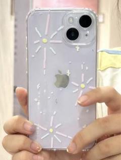 iPhone14用クリアケース 花火