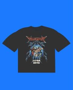 最終値下げ！JACKPOTMARKET Tシャツ　XL レトロジムTシャツ ブラック×クリーム | JACKPOT MARKET