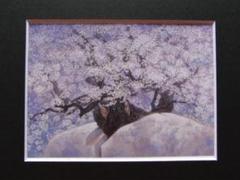 三上俊樹、【石割桜】、希少な額装用画集より、美品、新品額装付 三上俊樹、【石割桜】、希少な額装用画集より、美品、新品額装付