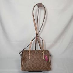COACH コーチ シグネチャー 2way ミニボストン ショルダー　ベージュのサムネイル