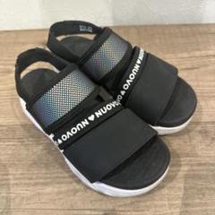 NUOVO ブラック ストラップサンダル 19.0